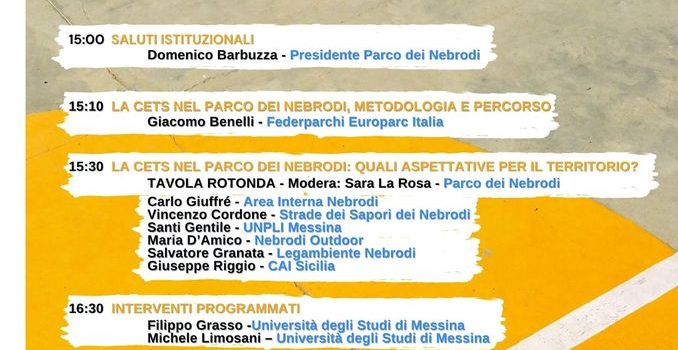 Forum sulla Carta Europea del Turismo Sostenibile – Parco dei Nebrodi